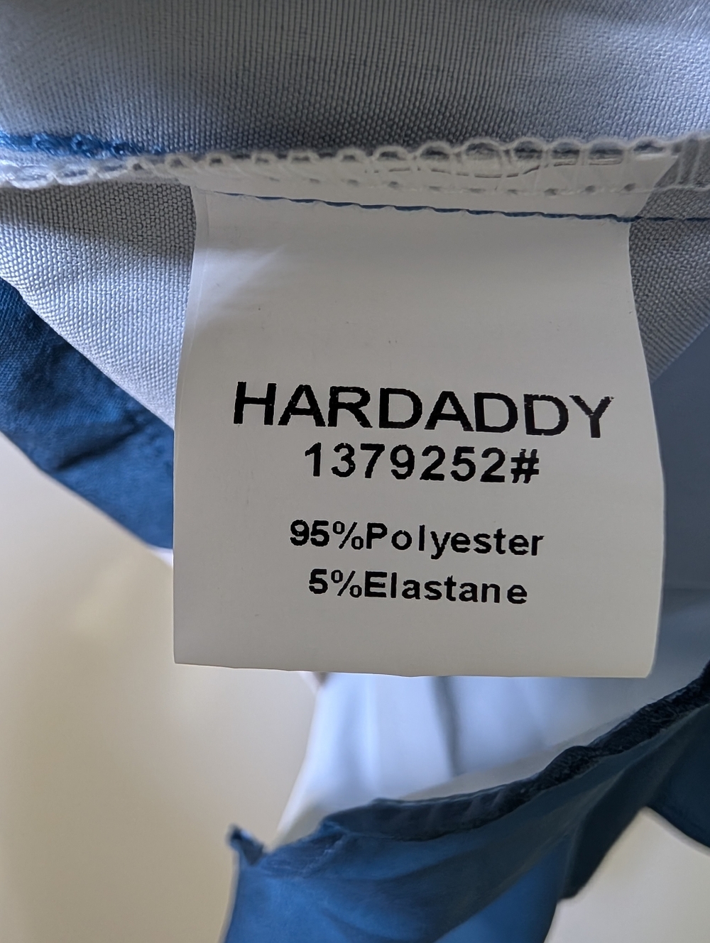 Hardaddy 4XL Bowling Shirt Blue White Retro Resort Sopranos Vibe - Picture 3 of 6